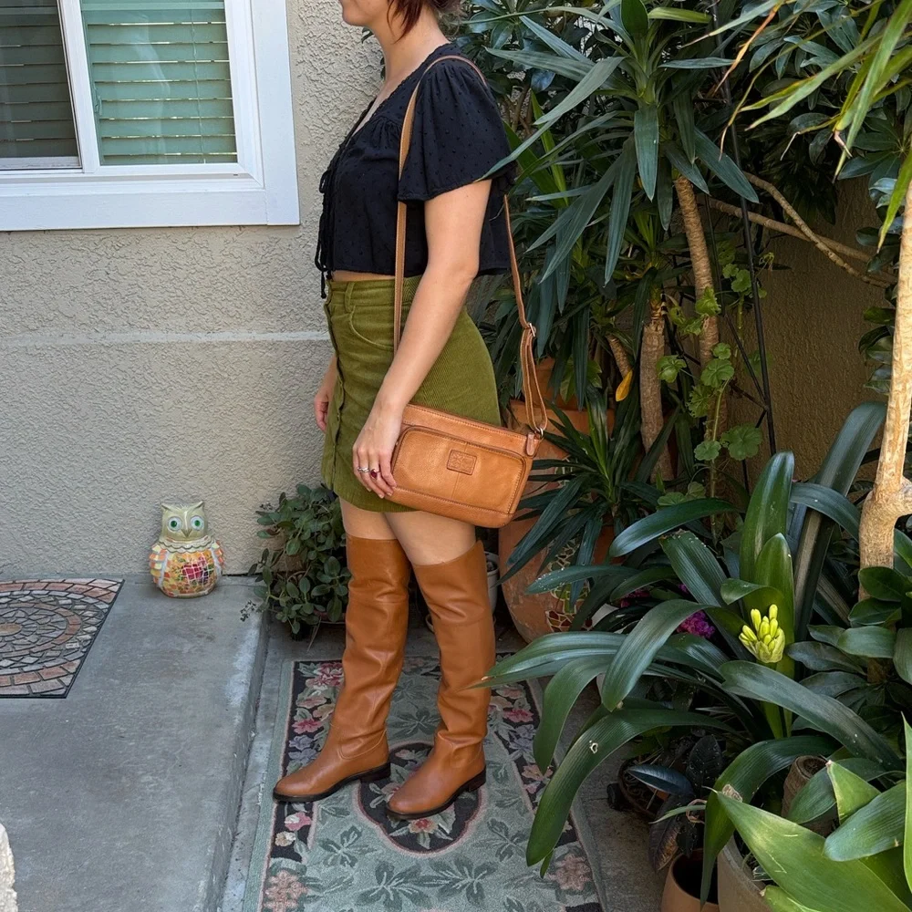 Orange J. Crew Over the Knee Leather Boots - Picture 14 of 16